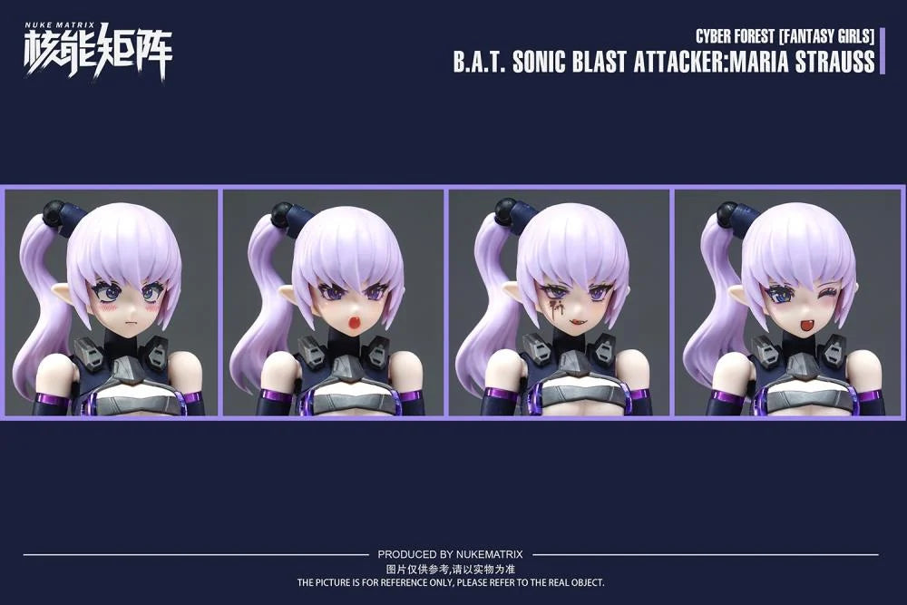 Cyber Forest Fantasy Girls B.A.T. Sonic Blast Attacker Maria Strauss 1/12 Scale Model Kit