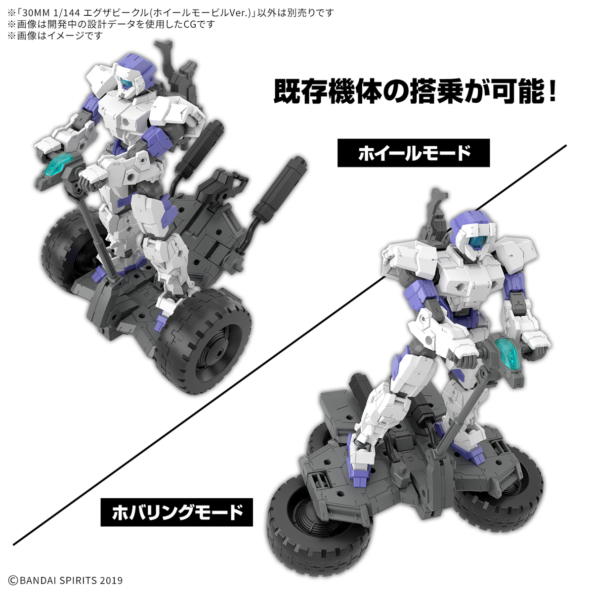 30 Minutes Missions EXA Vehicle (Wheel Mobile Ver.) 1/144 Scale Model Kit