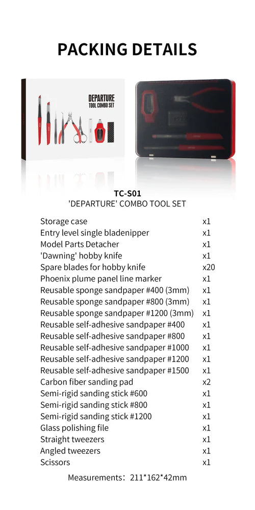 DSPIAE TC-S01 Departure Tool Combo Set