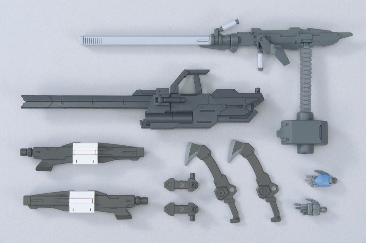 Mobile Suit Gundam Iron-Blooded Orphans Option Parts Set Gunpla 12 Large Railgun 1/144 Scale Accessory Set