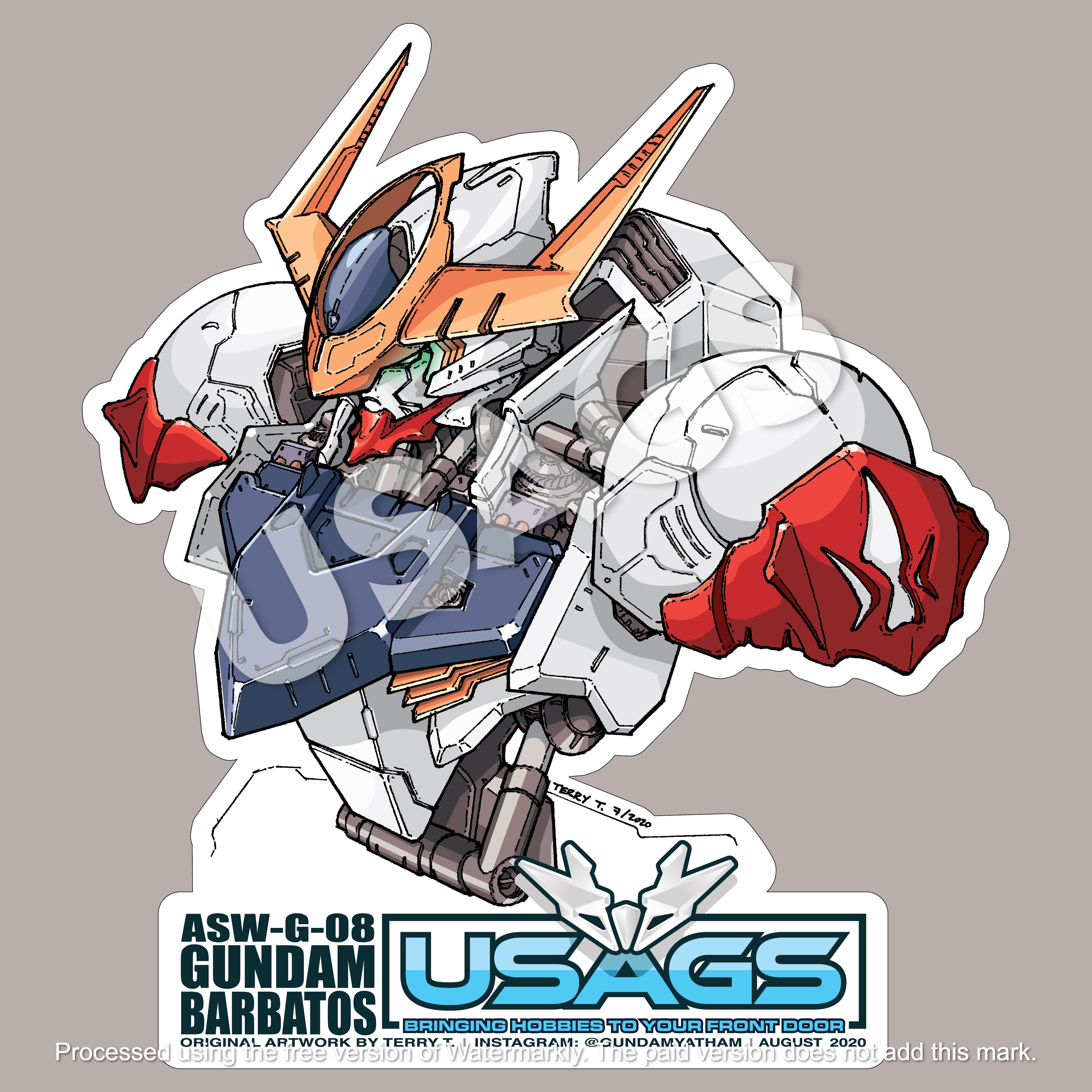 Gundam Barbatos Sticker