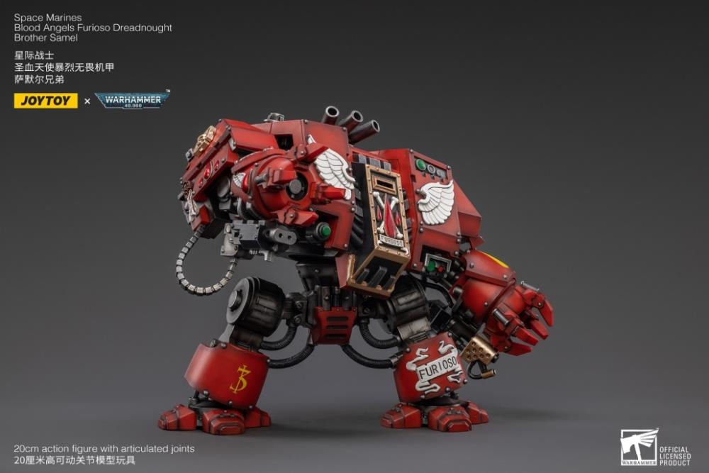 Warhammer 40K Blood Angels Furioso Brother Samel Dreadnought 1/18 Scale Action Figure (Reissue)