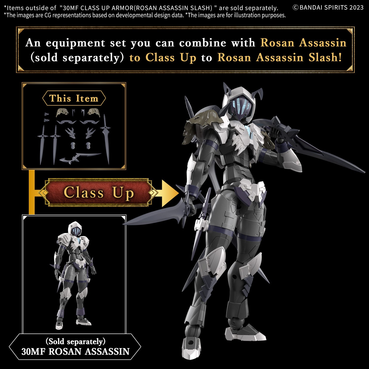 30 Minutes Fantasy Class-Up Armor Rosan Assassin Slash Accessory Set