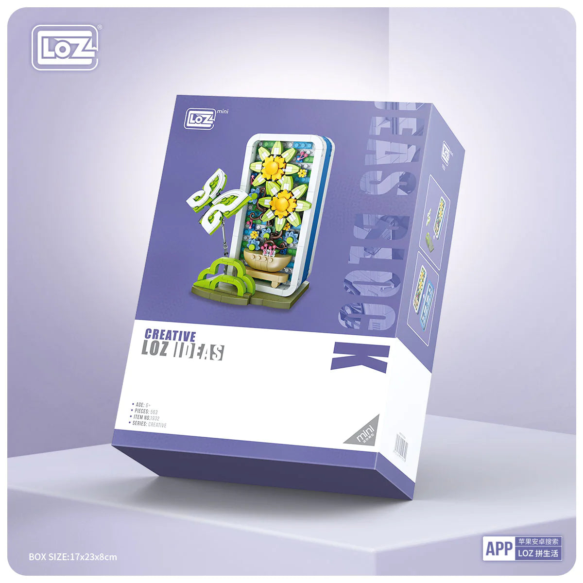 LOZ Flower Series 1932 Jewelry Box-Butterfly Flower