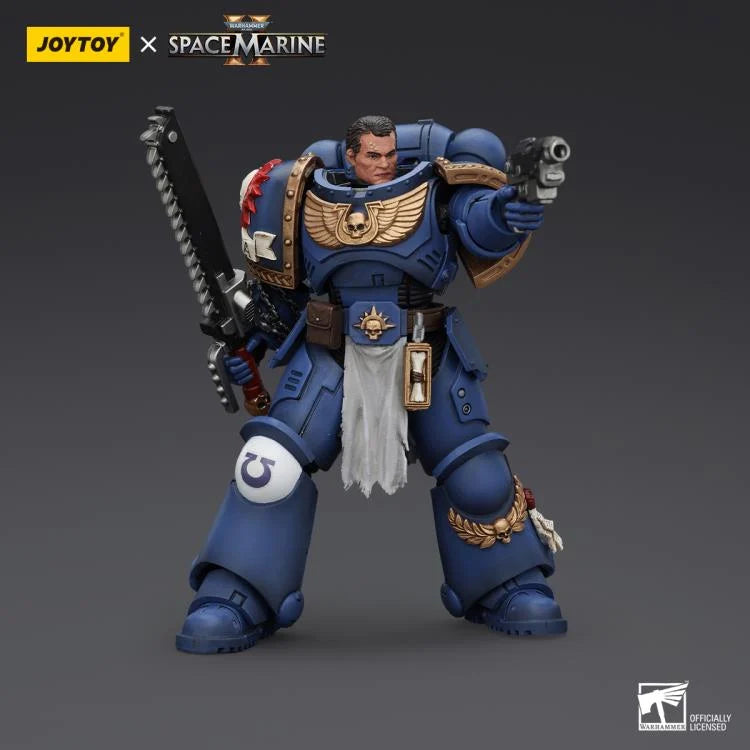 Warhammer 40,000 Space Marine 2 Ultramarines Lieutenant Titus 1/18 Scale Action Figure