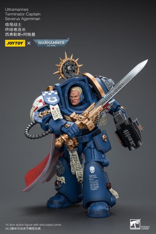 Warhammer 40K Ultramarines Terminator Captain Severus Agemman 1/18 Scale Action Figure