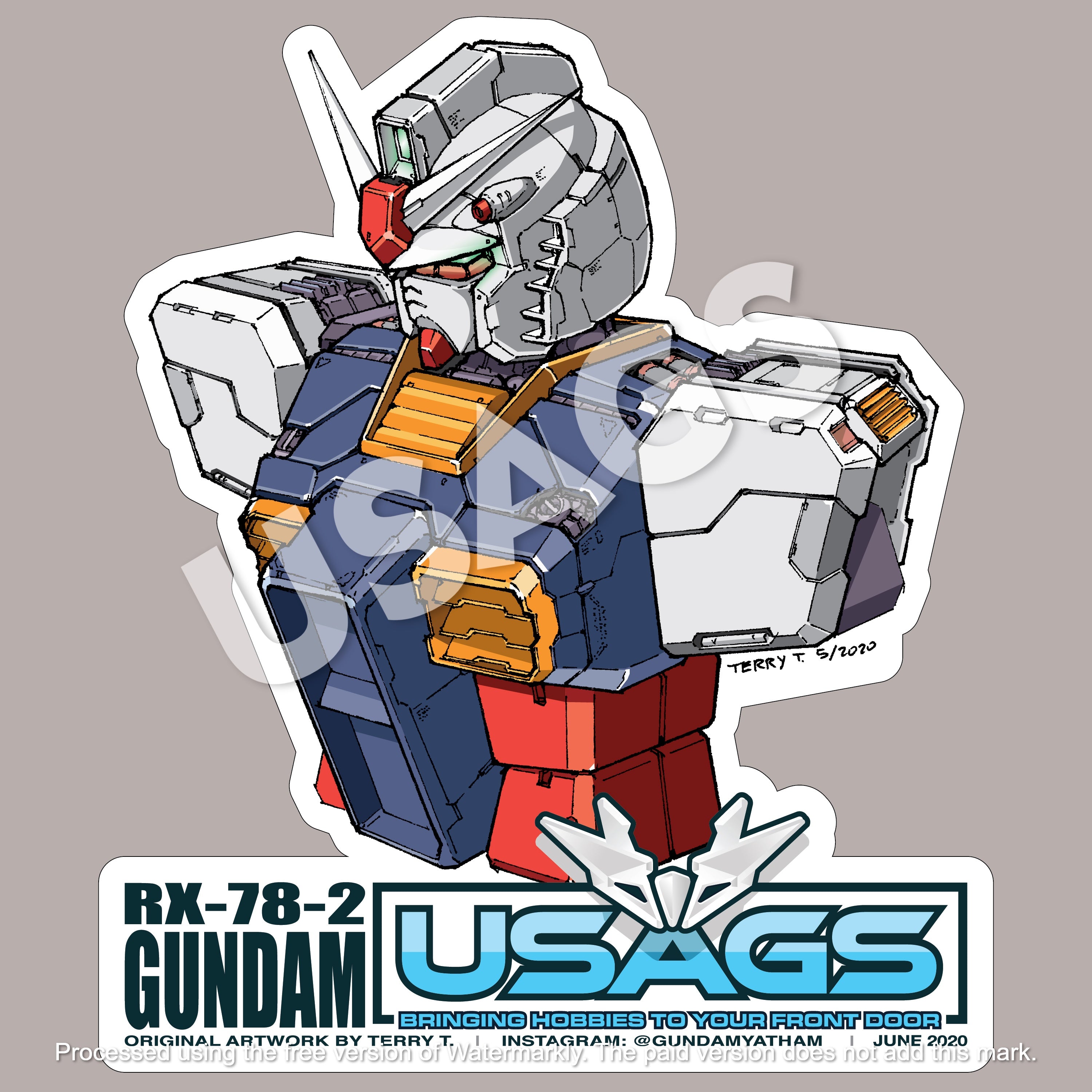 Gundam Rx-78-2 Sticker