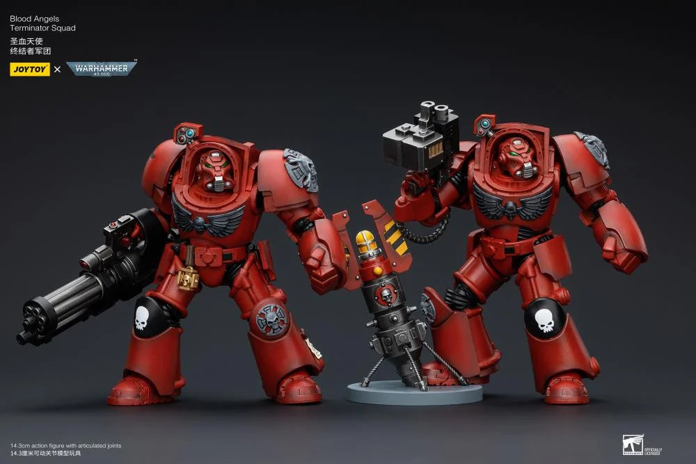 Warhammer 40K Blood Angels Terminator Squad Terminator with Assault Cannon 1/18 Scale Action Figure