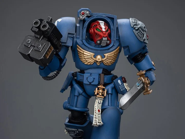 Warhammer 40K Ultramarines Terminator Squad Sergeant with Power Sword and Teleport Homer 1/18 Scale Action Figure