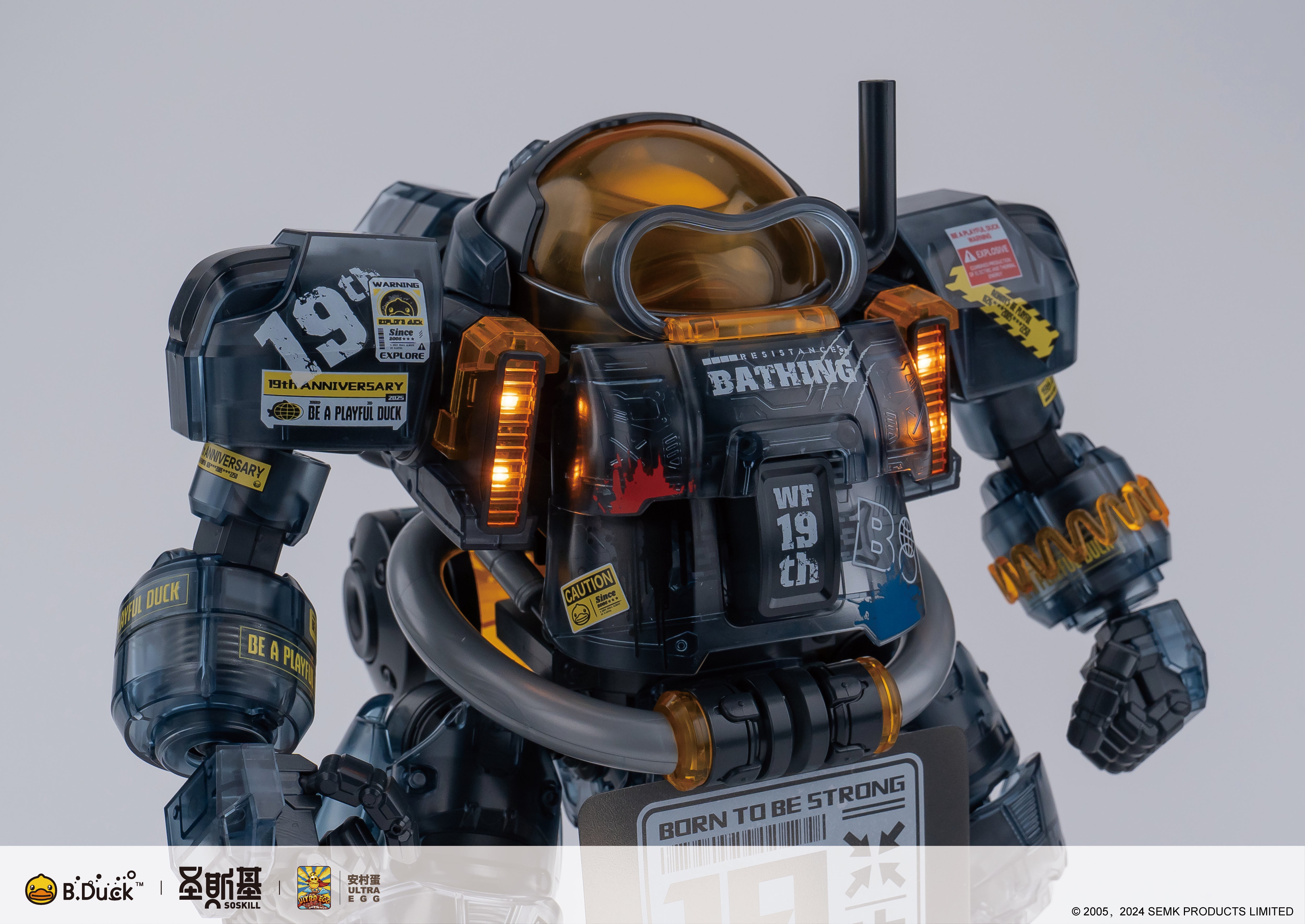 Trendy Machinery 19th Anniversary B.Duck & Spa Duck (Black Samurai Ver.) Limited Edition Model Kit