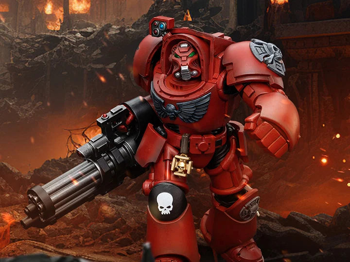 Warhammer 40K Blood Angels Terminator Squad Terminator with Assault Cannon 1/18 Scale Action Figure