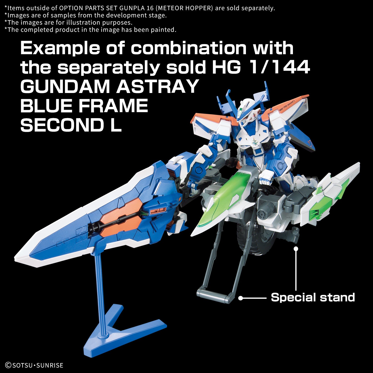 Gundam Build Fighters Option Parts Set Gunpla 16 Meteor Hopper 1/144 Scale Accessory Set