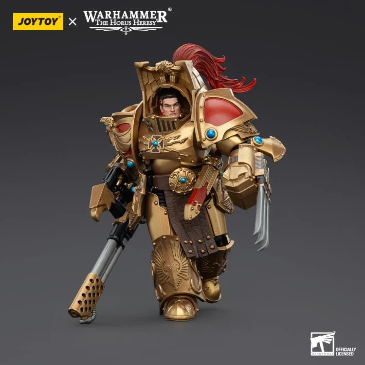 Warhammer The Horus Heresy Legio Custodes Aquilon Terminator Squad Aquilon with Infernus Firepike 1/18 Scale Action Figure