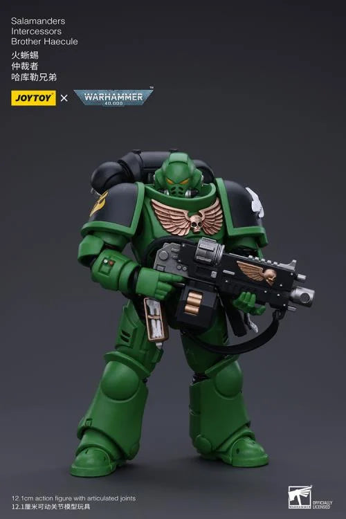 Warhammer 40k Salamanders Intercessors Brother Haecule 1/18 Scale Action Figure