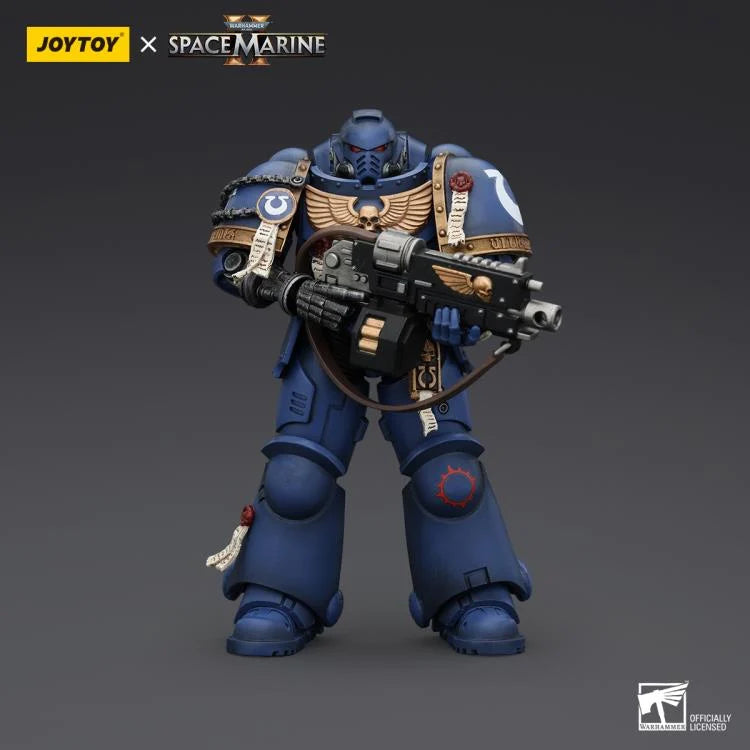 Warhammer 40,000 Space Marine 2 Ultramarines Brother Chairon 1/18 Scale Action Figure