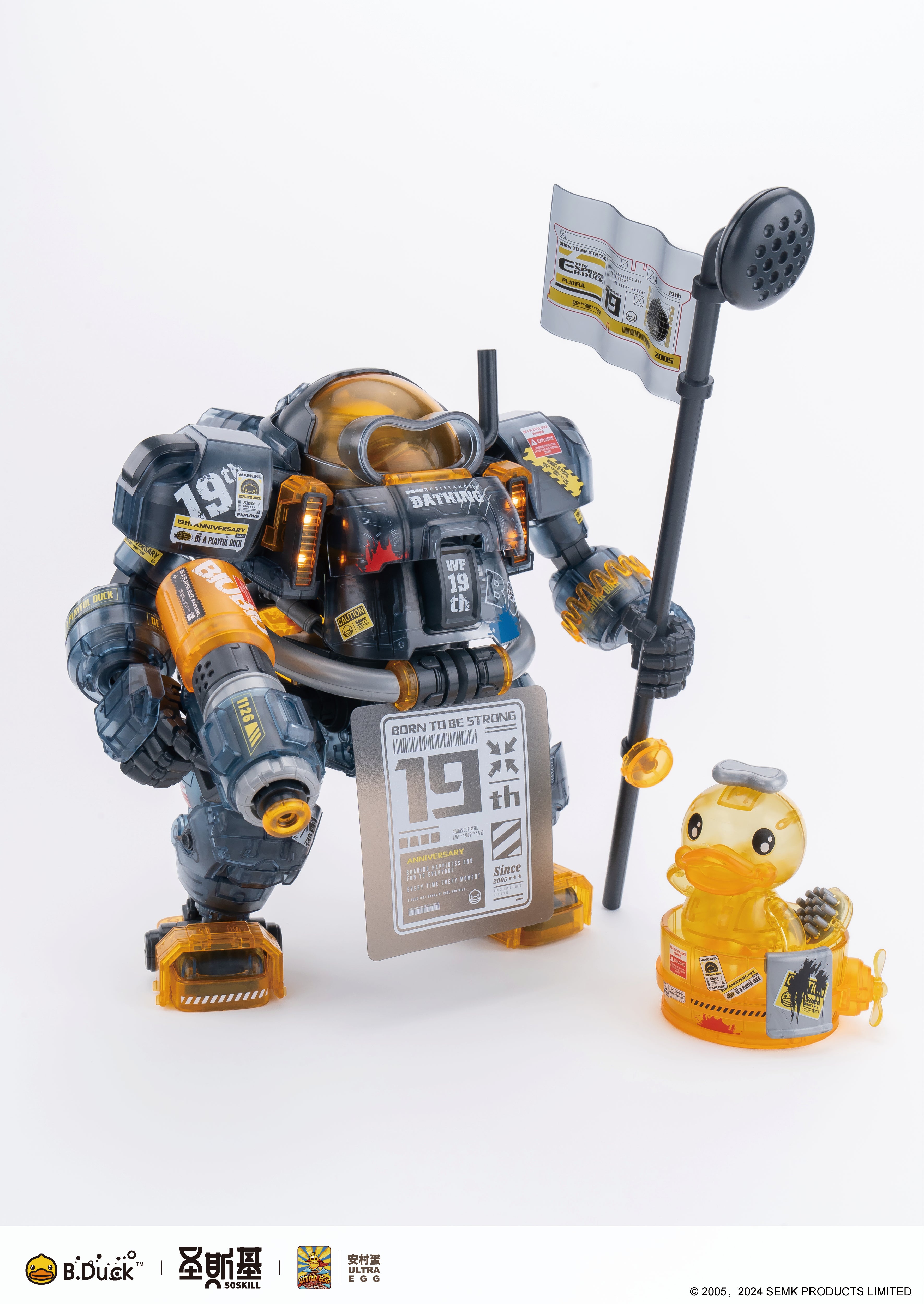 Trendy Machinery 19th Anniversary B.Duck & Spa Duck (Black Samurai Ver.) Limited Edition Model Kit