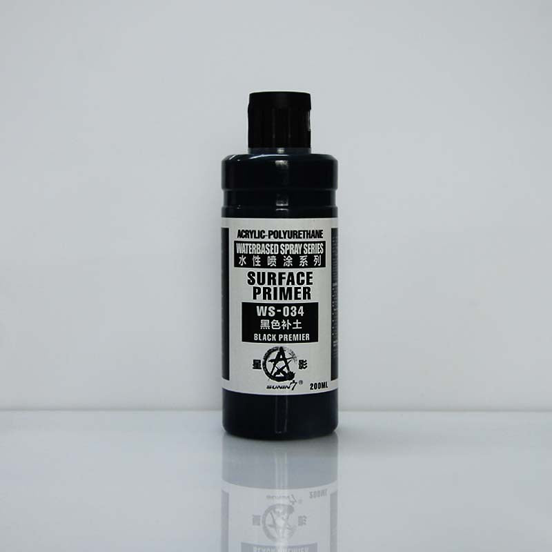 Sunin Acrylic Primer WS-034 Surface Primer (Black Premier) 200ML