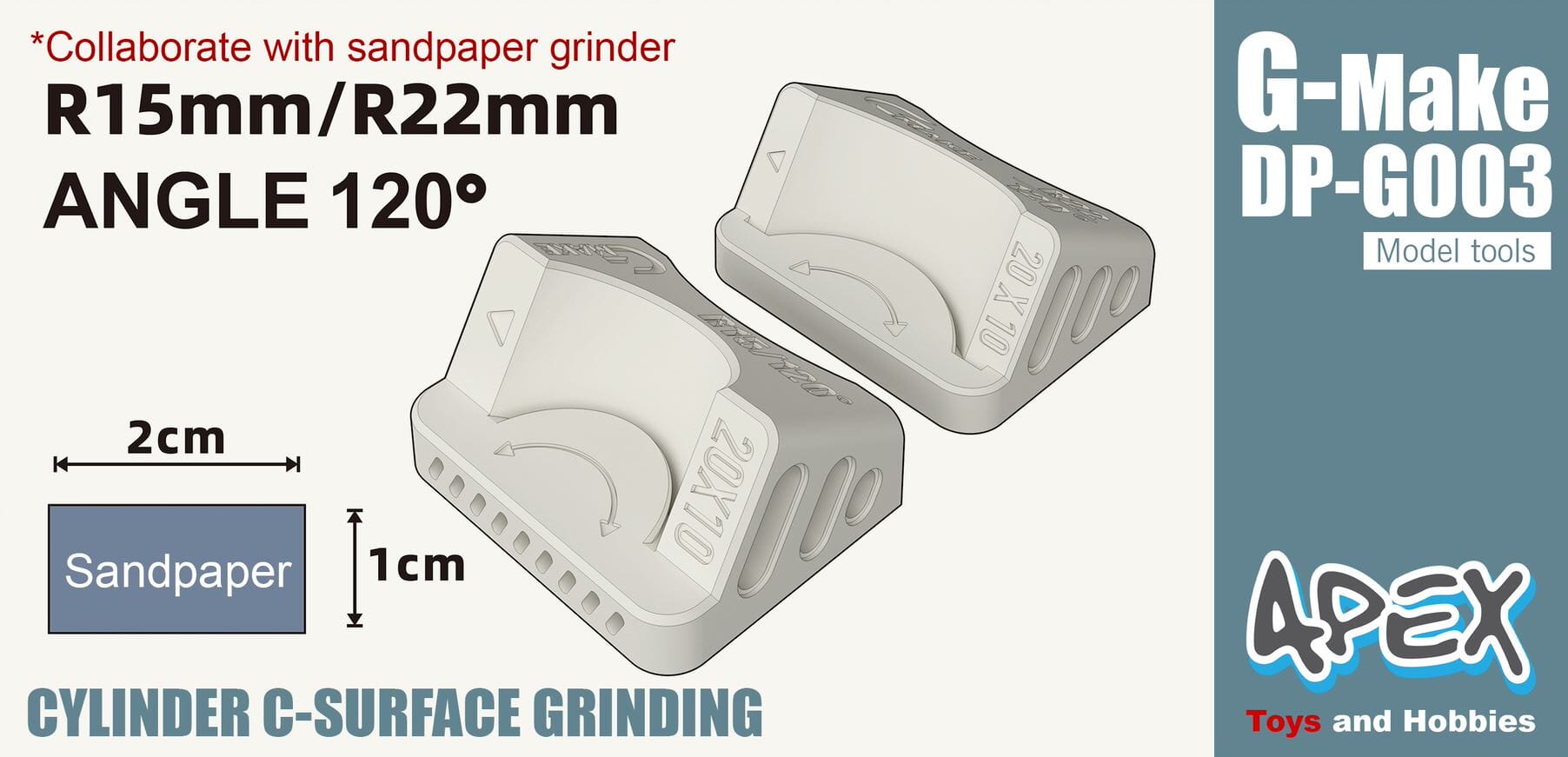 Apex Detailing Parts DP-G002 Cylinder C-Surface Grinding