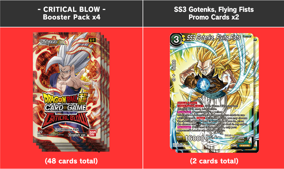 Dragon Ball Super Masters Trading Card Game Critical Blow Premium Pack Set 13