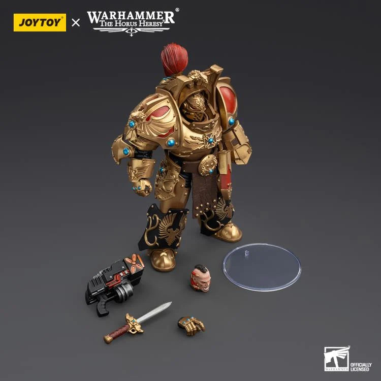 Warhammer The Horus Heresy Legio Custodes Aquilon Terminator Squad Aquilon with Twin-Linked Adrathic Destructor 1/18 Scale Action Figure