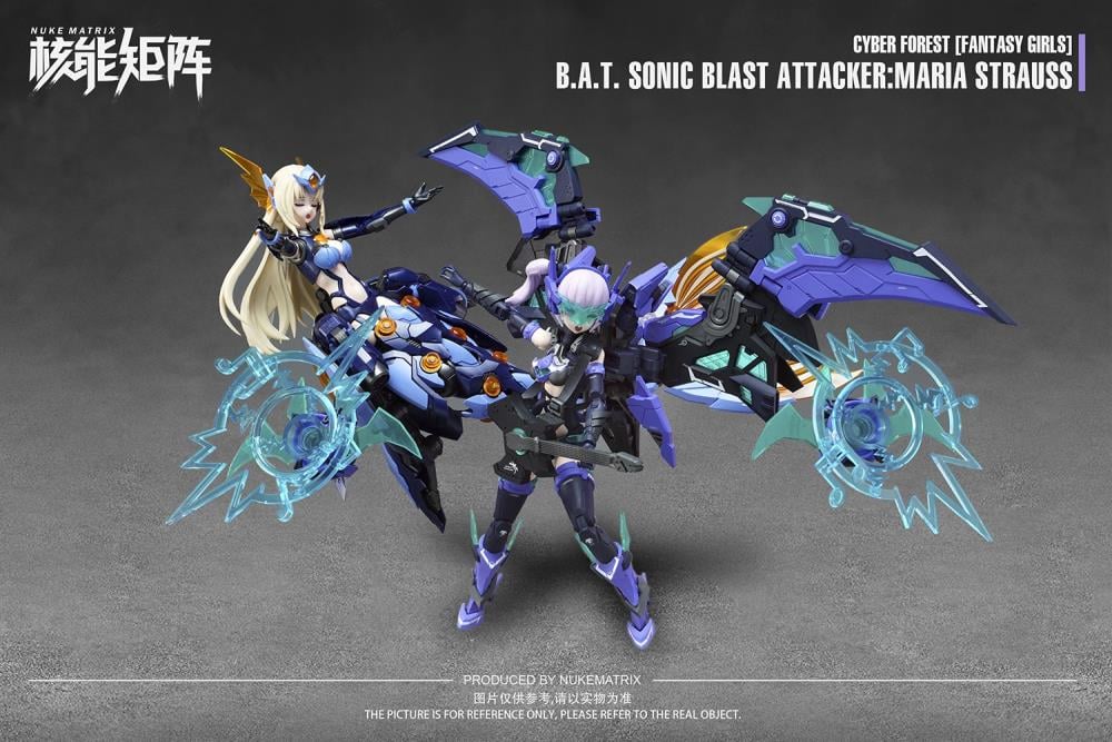 Cyber Forest Fantasy Girls B.A.T. Sonic Blast Attacker Maria Strauss 1/12 Scale Model Kit