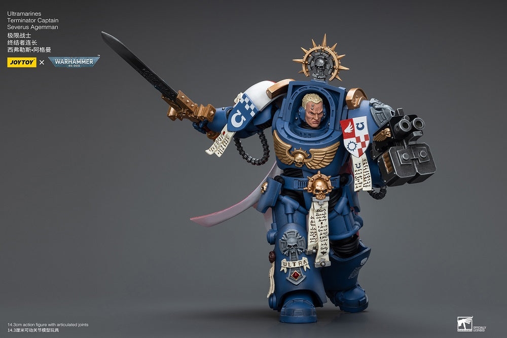 Warhammer 40K Ultramarines Terminator Captain Severus Agemman 1/18 Scale Action Figure