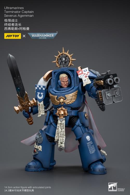 Warhammer 40K Ultramarines Terminator Captain Severus Agemman 1/18 Scale Action Figure