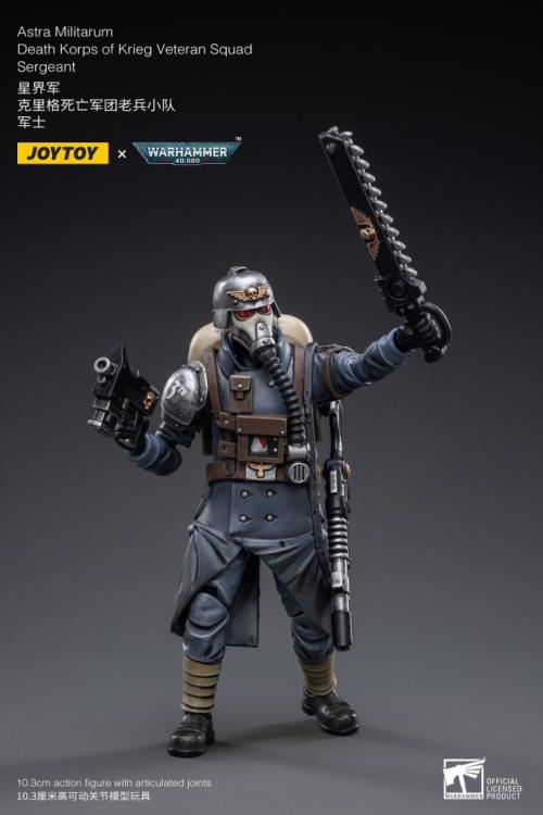 Warhammer 40K Death Korps of Krieg Veteran Squad Guardsman Squad Sergeant 1/18 Scale Action Figure