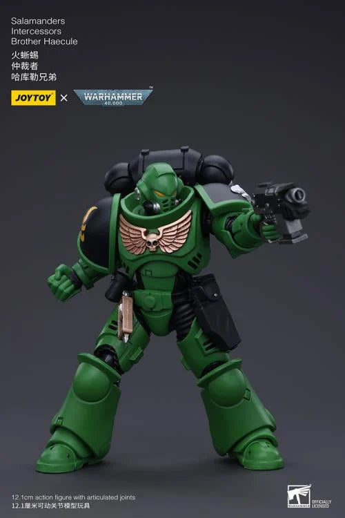 Warhammer 40k Salamanders Intercessors Brother Haecule 1/18 Scale Action Figure