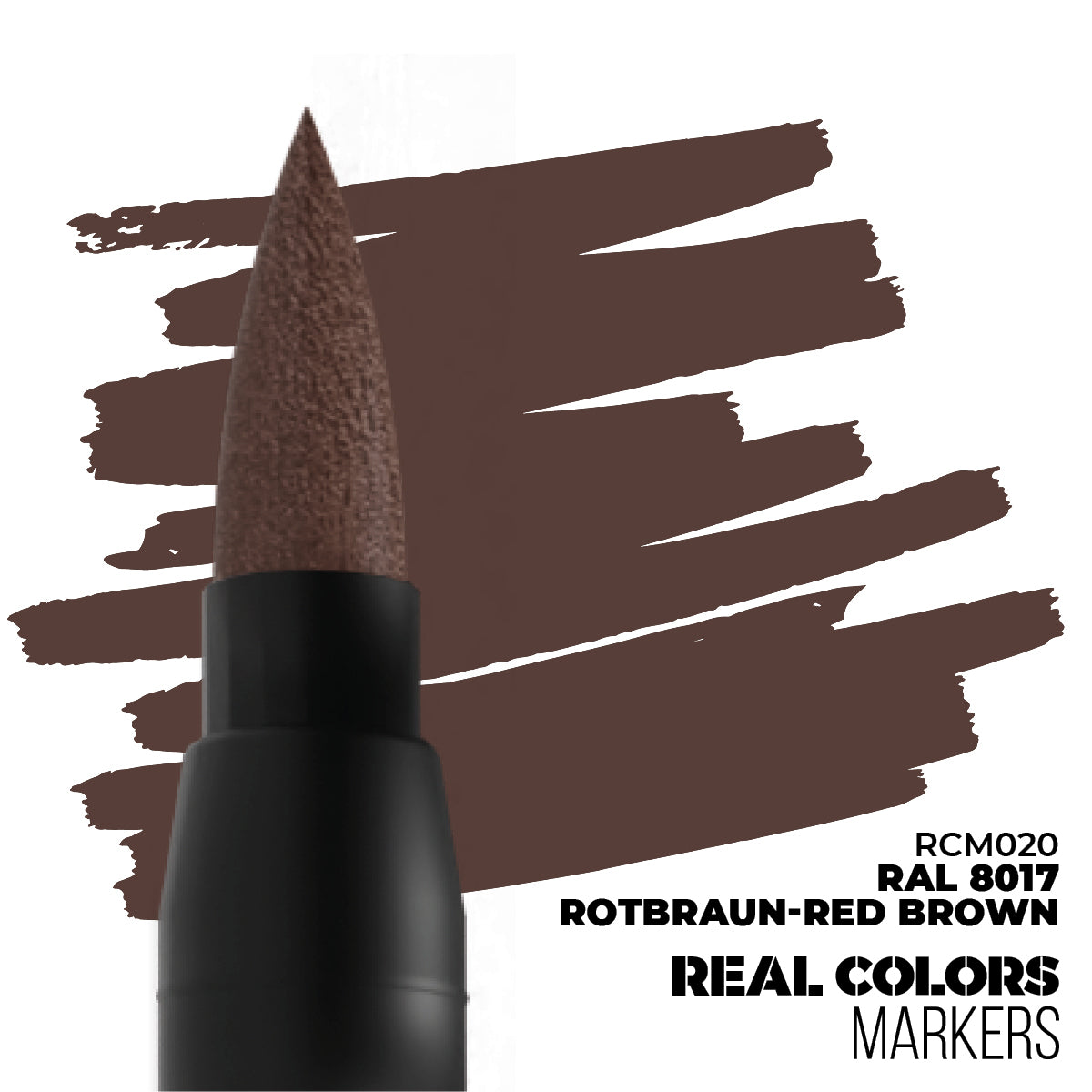 AK Interactive Real Colors Markers RAL 8017 Rotbraun-Red Brown