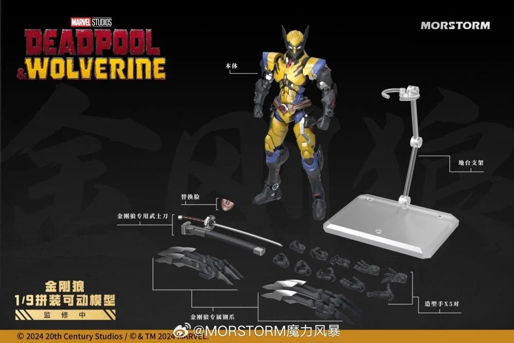 Marvel Wolverine 1/9 Scale Model Kit Set