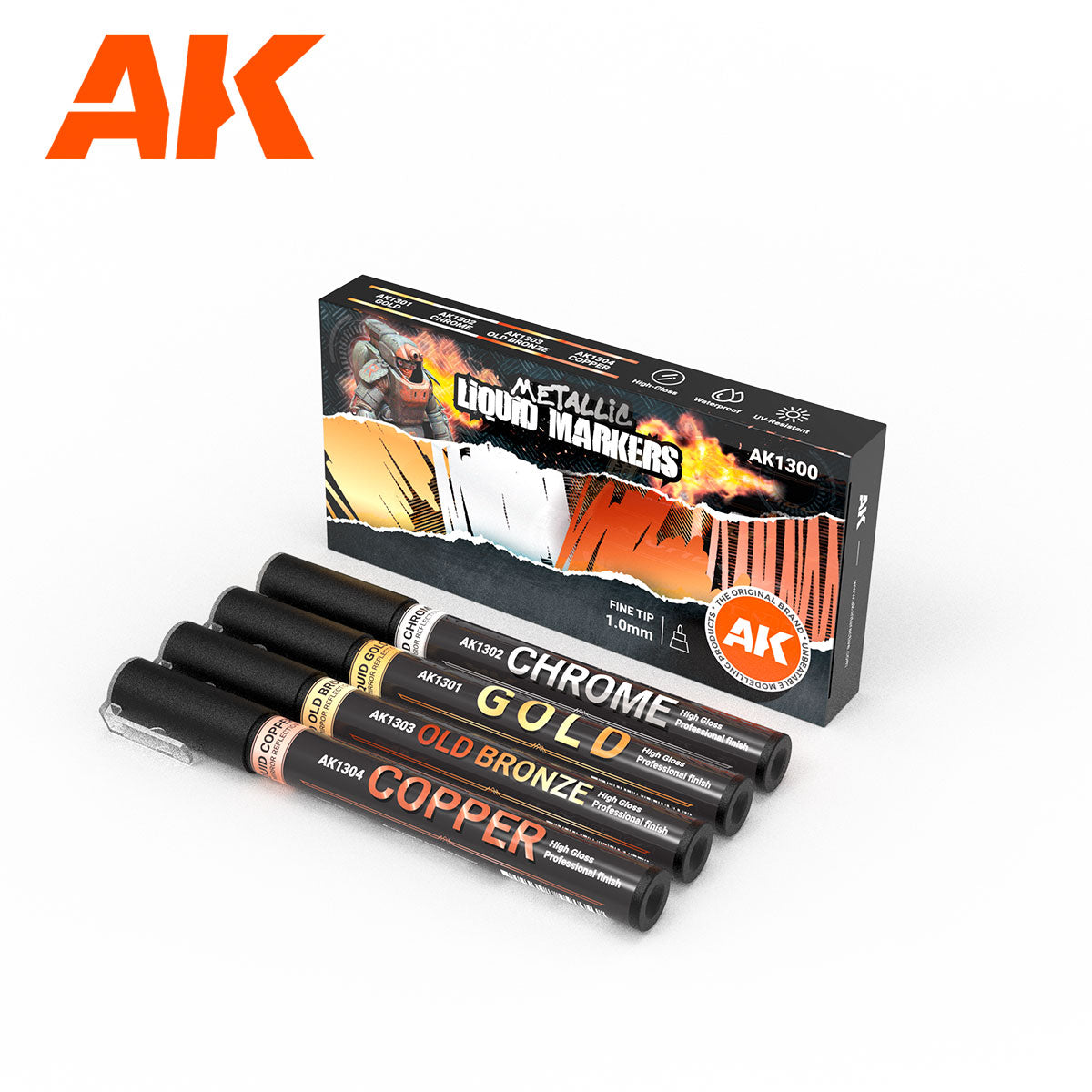 AK Interactive METALLIC MARKERS