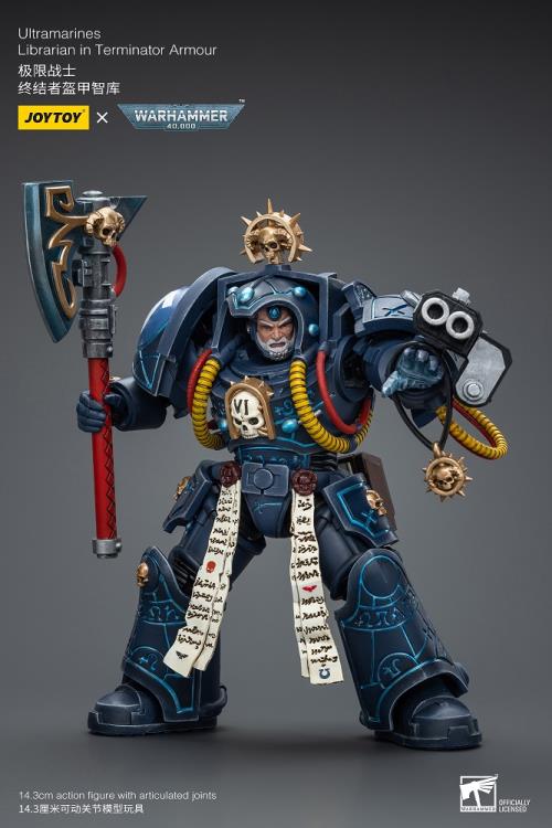 Warhammer 40K Ultramarines Librarian in Terminator Armor 1/18 Scale Action Figure