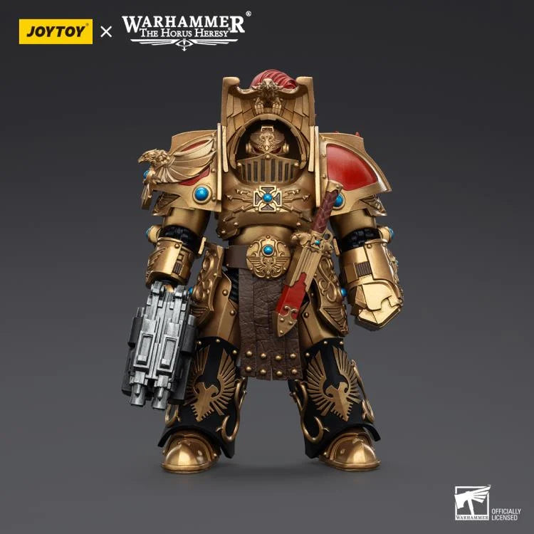 Warhammer The Horus Heresy Legio Custodes Aquilon Terminator Squad Aquilon with Lastrum Storm Bolter 1/18 Scale Action Figure