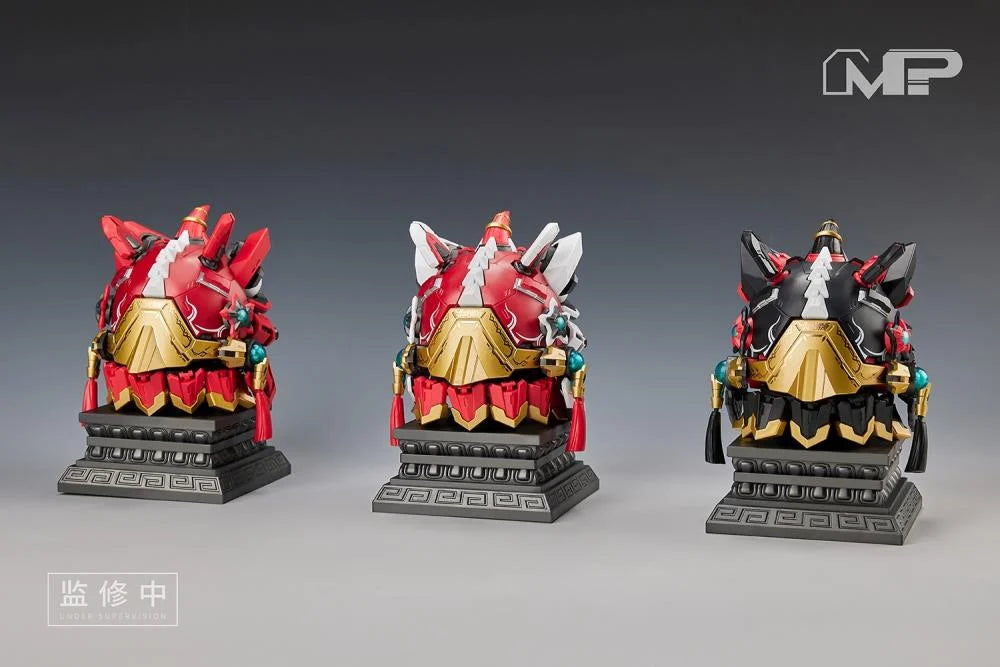 Lion Dance Assembly Model Classic of Mountains and Seas Guan Gong Red Lion Model Kit