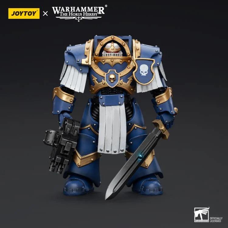 Warhammer The Horus Heresy Ultramarines Cataphractii Terminator Squad Sergeant with Power Sword 1/18 Scale Action Figure