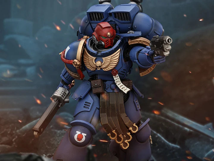 Warhammer 40,000 Space Marine 2 Ultramarines Sergeant Gadriel 1/18 Scale Action Figure