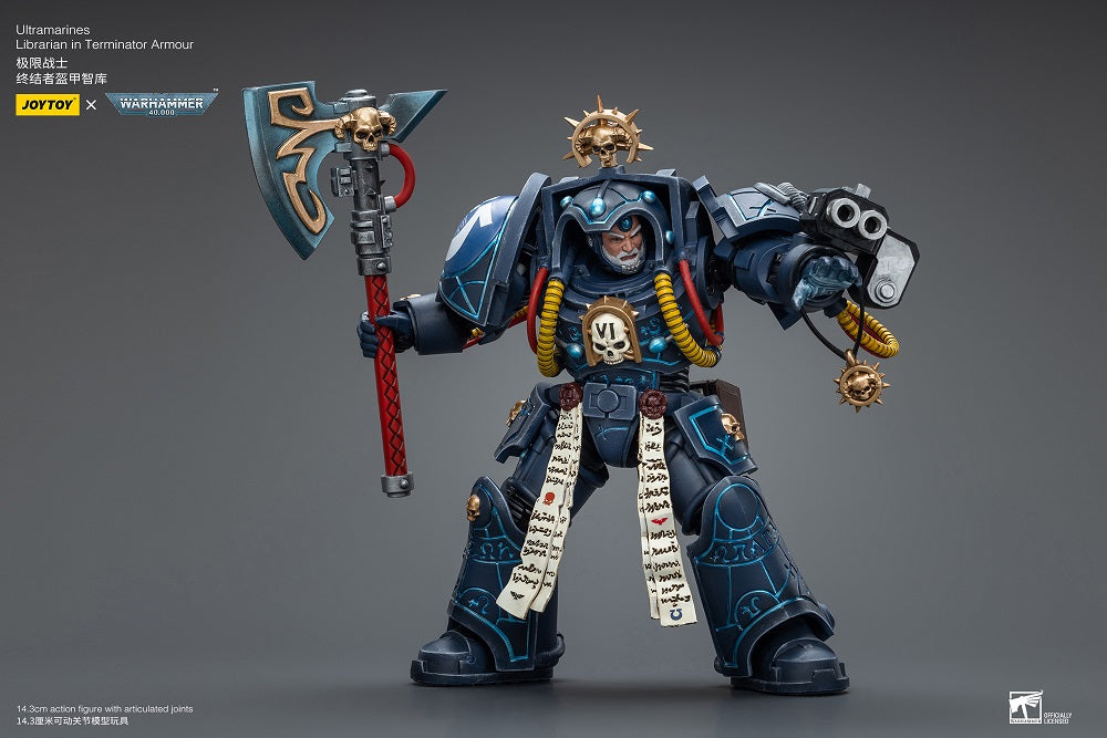 Warhammer 40K Ultramarines Librarian in Terminator Armor 1/18 Scale Action Figure