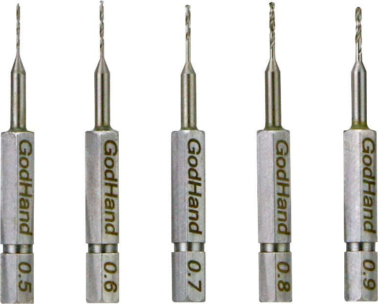 GodHand GH-DBQ-5A Quick Drill Bit 5-Piece Set (A) [Hex Base]