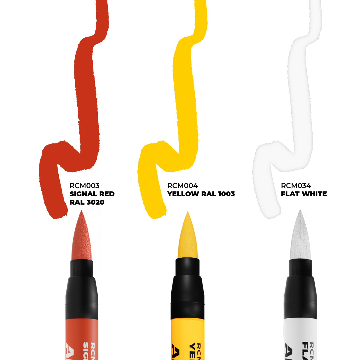 AK Interactive Real Colors Markers Tactical Markings - Set 3 Real Colors Markers