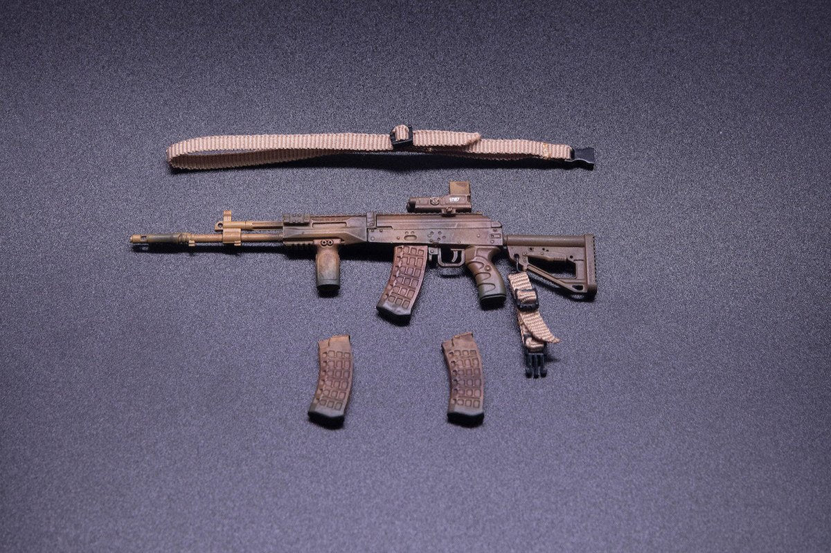 Hasuki WM-03C Assult Rifle Set (Desert Camouflage) 1/12 Scale Accessory