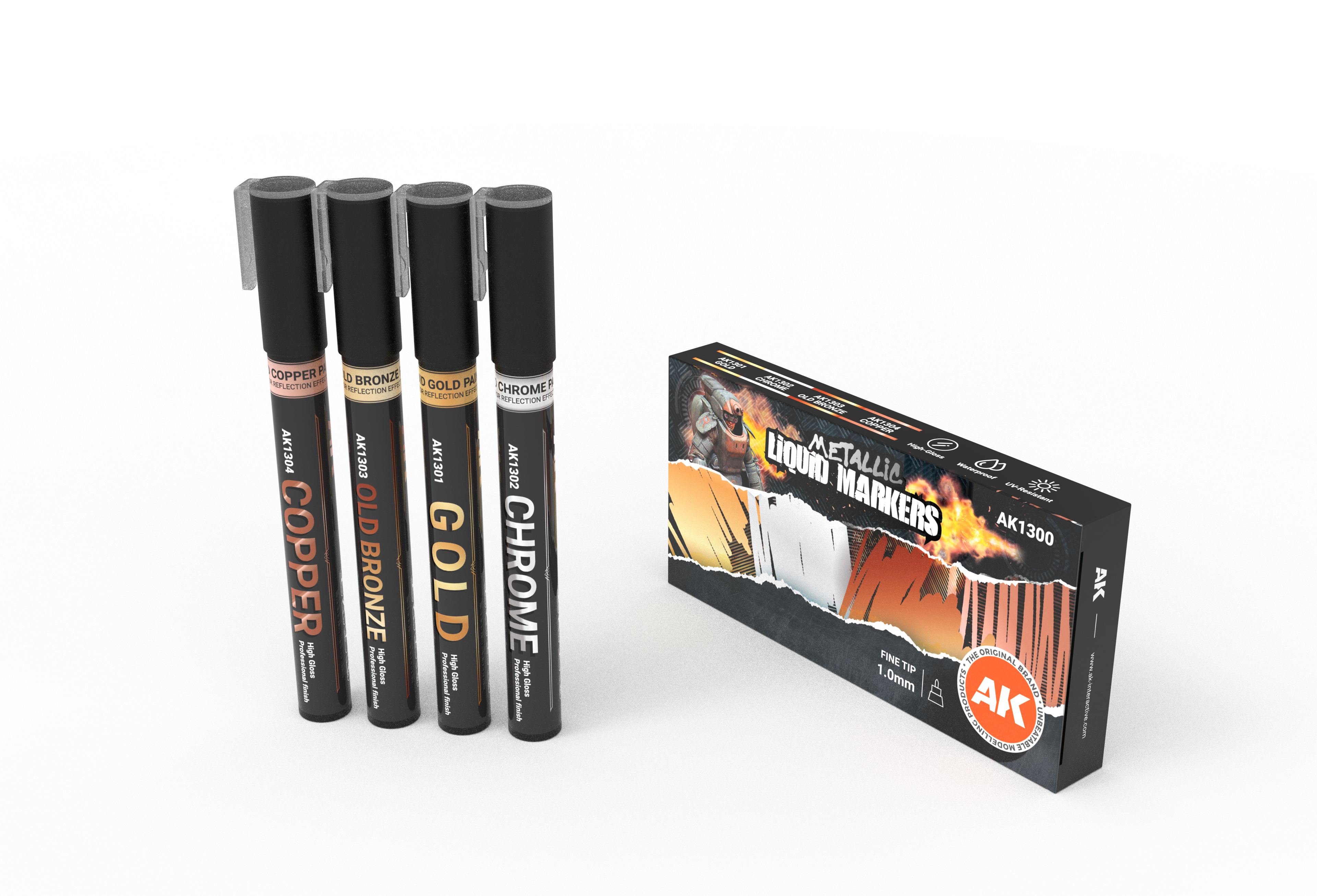 AK Interactive METALLIC MARKERS