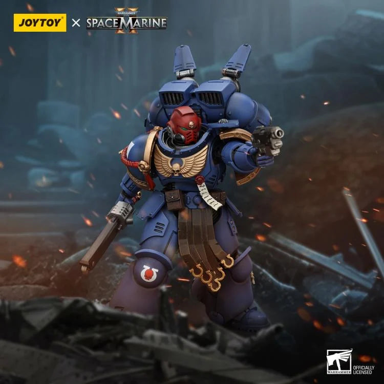 Warhammer 40,000 Space Marine 2 Ultramarines Sergeant Gadriel 1/18 Scale Action Figure