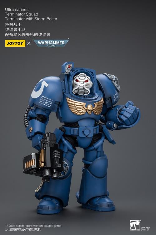 Warhammer 40K Ultramarines Terminator Squad Terminator with Storm Bolter 1/18 Scale Action Figure