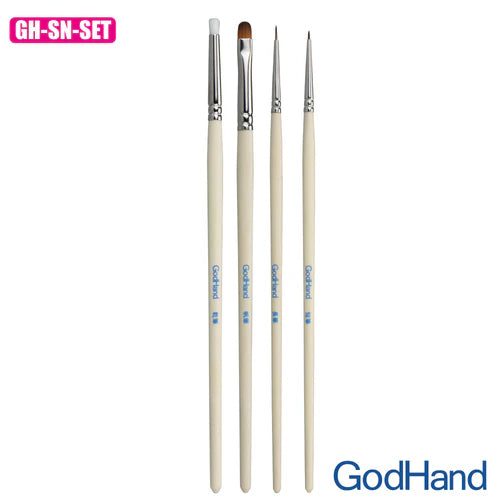 GodHand GH-EBRSP-SN-SET Brushwork Semi-PRO 4 Brushes Set