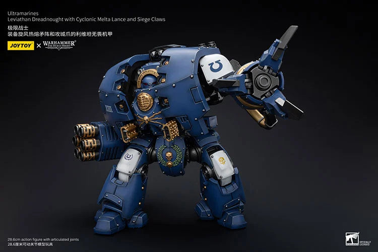 Warhammer The Horus Heresy Ultramarines Leviathan Dreadnought with Cyclonic Melta Lance and Siege Claw 1/18 Scale Action Figure