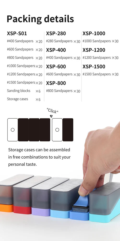 DSPIAE XSP-S01 Composite Adhesive Sandpaper Set