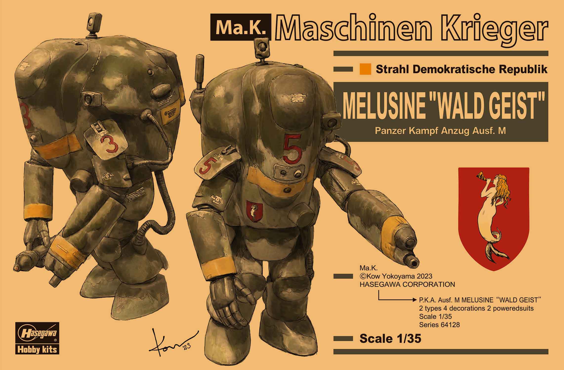 Maschinen Krieger P.K.A. Ausf. M Melusine Wald Geist (Set of 2) 1/35 Scale Model Kit