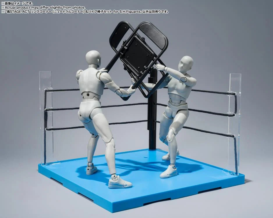 Tamashii Stage Act Ring Corner (Neutral) & Folding Chair Set