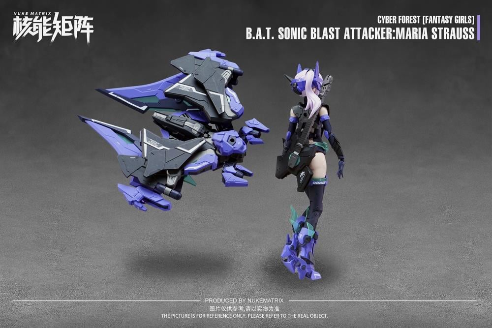 Cyber Forest Fantasy Girls B.A.T. Sonic Blast Attacker Maria Strauss 1/12 Scale Model Kit